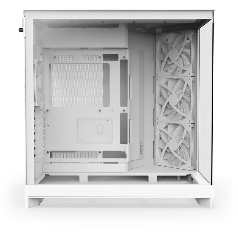 Afbeelding laden in galerijviewer, Nzxt h9 flow midi tower behuizing (wit (mat) | 2x usb-a | 1x usb-c | tempered glass)
