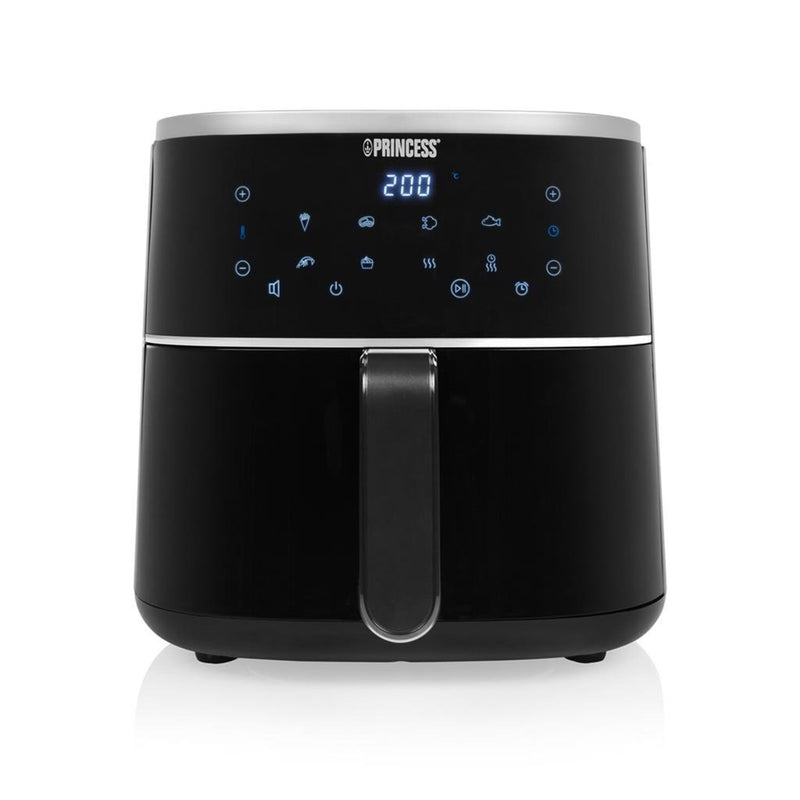 Afbeelding laden in galerijviewer, Princess 182238 digitale airfryer 4l heteluchtfriteuse (zwart, 4 liter | hetelucht | verstelbaar airfryer rek | bpa-vrij)
