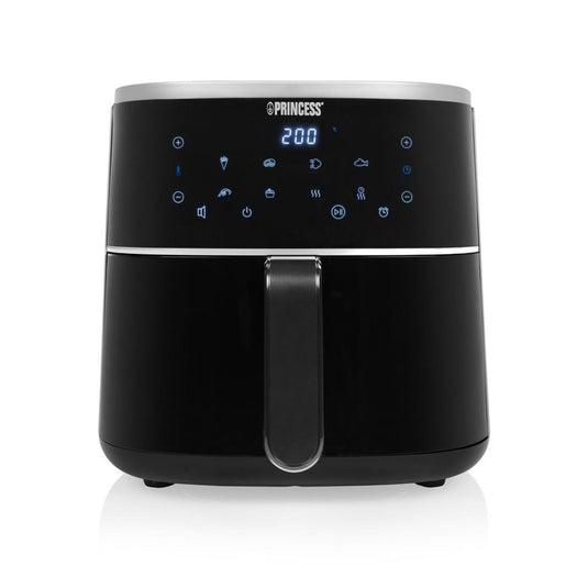 Princess 182238 digitale airfryer 4l heteluchtfriteuse (zwart, 4 liter | hetelucht | verstelbaar airfryer rek | bpa-vrij)