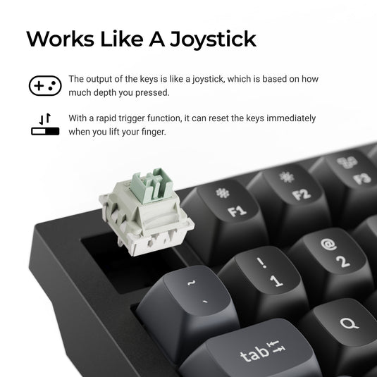 Keychron q3 he 8k magnetic switch keyboard (zwart, us lay-out (qwerty), ultra-fast lime, 80% (tkl), rgb, hot swap, 8k)
