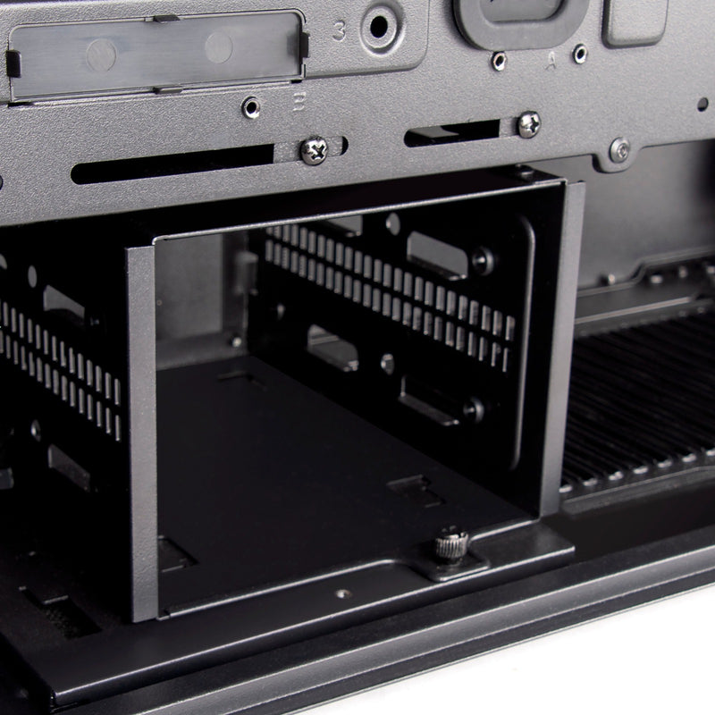 Afbeelding laden in galerijviewer, Silverstone sst-sed1-b midi tower behuizing (zwart | 2x usb-a | 1x usb-c)
