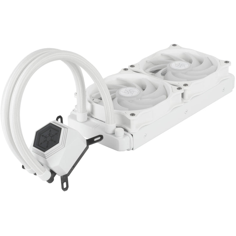 Afbeelding laden in galerijviewer, Silverstone sst-pf240w-argb-v2 waterkoeling (wit, incl. rgb controller)
