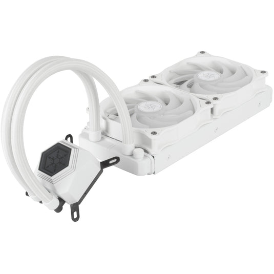 Silverstone sst-pf240w-argb-v2 waterkoeling (wit, incl. rgb controller)