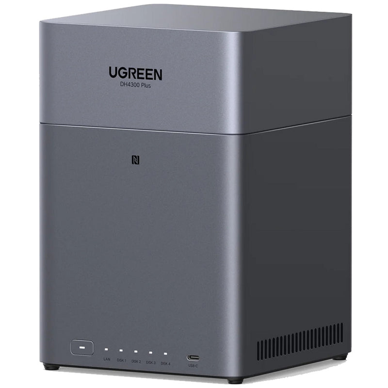 Afbeelding laden in galerijviewer, Ugreen nasync dh4300 plus (grijs, 1x 2,5gbe, hdmi, usb-c)
