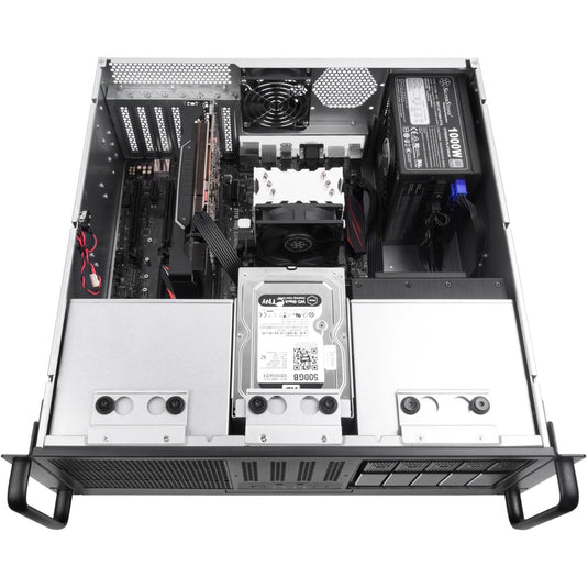 Silverstone rm41-h08 rack behuizing (zwart | 2x usb-a 3.2 (5 gbit s))