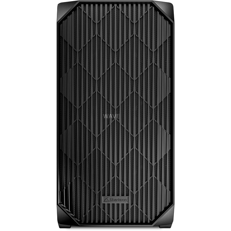 Afbeelding laden in galerijviewer, Sharkoon mk3 mini tower behuizing (zwart | 2x usb-a | 1x usb-c)
