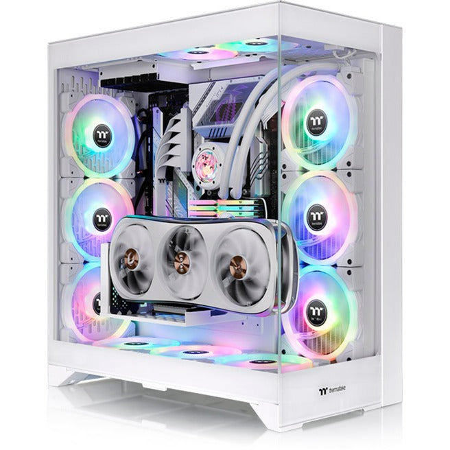 Afbeelding laden in galerijviewer, Thermaltake cte e660 mx snow midi tower behuizing (wit | 2x usb-a | 1x usb-c | tempered glass)
