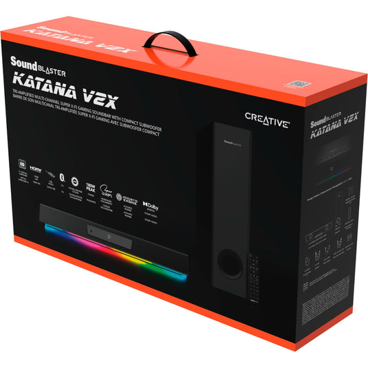 Creative sound blaster katana v2x soundbar (zwart)