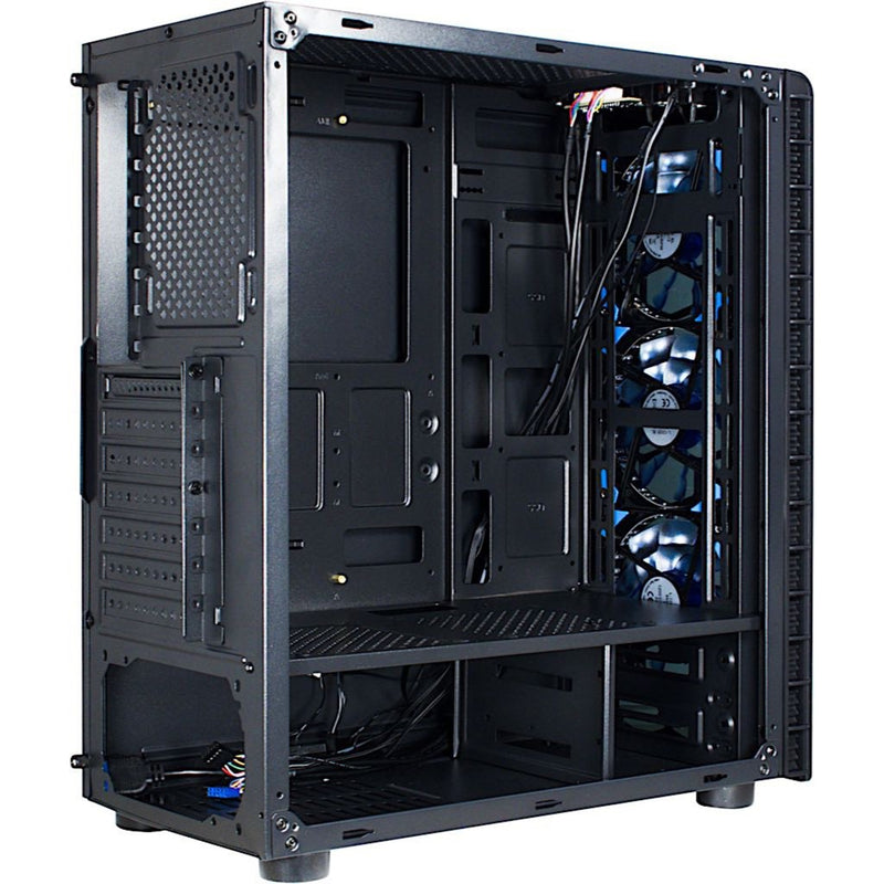 Afbeelding laden in galerijviewer, Inter-tech cxc2 midi tower behuizing (zwart | 3x usb-a | window)
