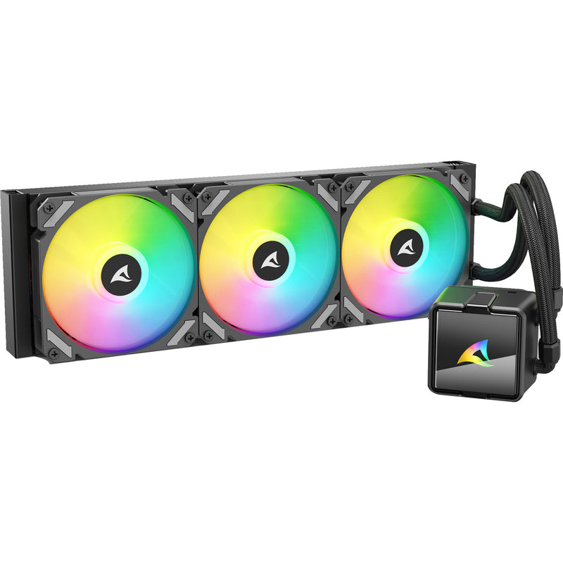Afbeelding laden in galerijviewer, Sharkoon s60 argb waterkoeling (zwart, 4-pin pwm)
