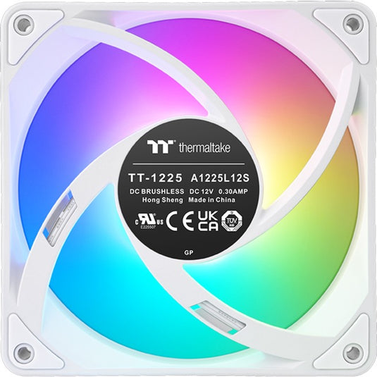 Thermaltake ct120 ex argb sync pc cooling fan snow (3-fan pack) case fans (wit, 3 stuks, 120 x 120 x 25 mm, pwm)