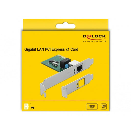 Delock pcie kaart 1x gigabit lan netwerkadapter