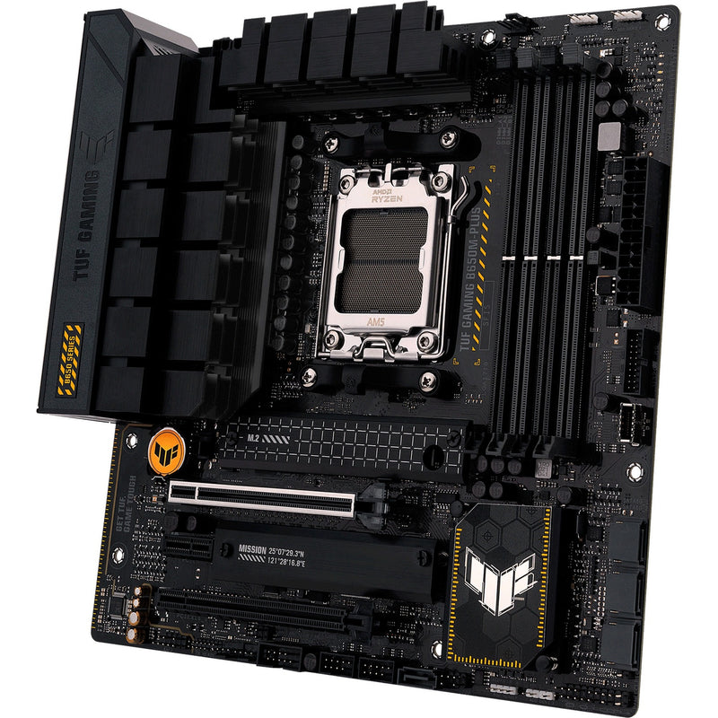 Afbeelding laden in galerijviewer, Asus tuf gaming b650m-plus socket am5 moederbord (zwart, raid, 2.5 gb-lan, sound, µatx)
