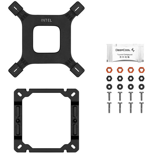 Deepcool ag400 argb v2 cpu-koeler (zwart)