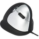 R-go tools he break ergonomische muis (zwart zilver, 2400dpi, rechts, large (handlengte boven de 185mm))