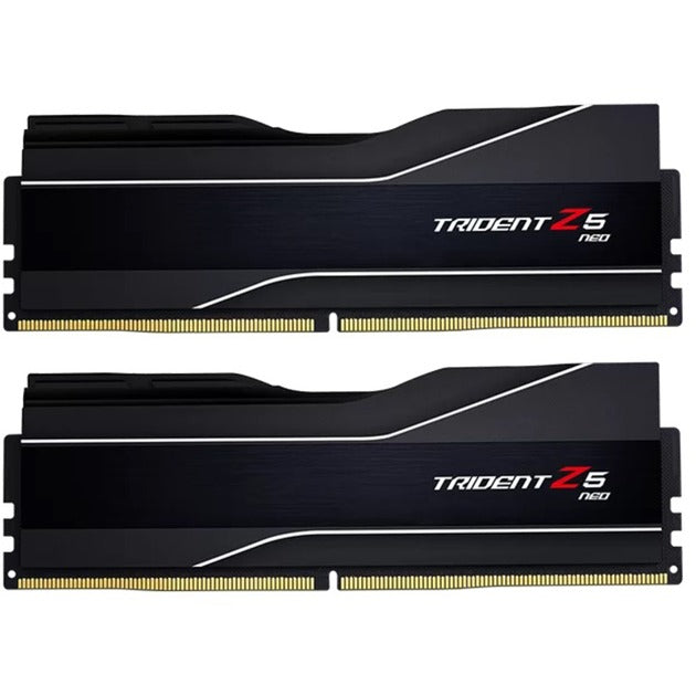 Afbeelding laden in galerijviewer, G.skill 64 gb ddr5-6000 (2x 32 gb) kit werkgeheugen (zwart, f5-6000j3238g32gx2-tz5n, trident z5 neo, expo)
