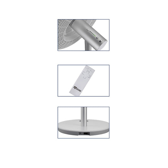 Termozeta airzeta titanium draadloze statiefventilator (titanium, tzaztn01)