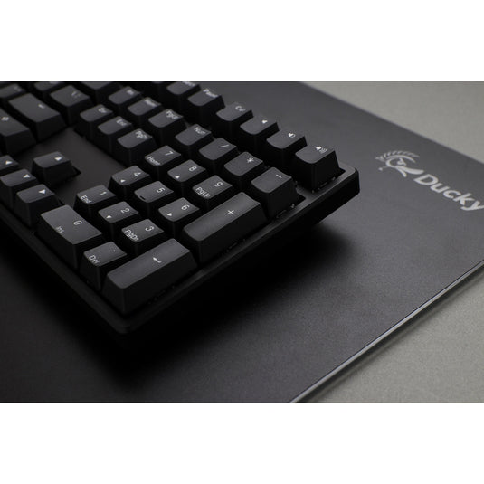 Ducky origin phantom black, toetsenbord (zwart, us lay-out, cherry mx red, hot swap, pbt double-shot keycaps)