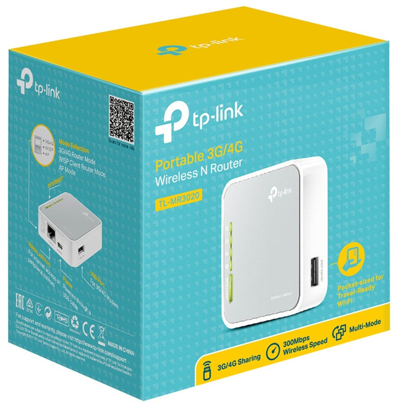 Afbeelding laden in galerijviewer, Tp-link tl-mr3020 router (grijs wit, retail)
