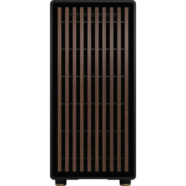Fractal design north midi tower behuizing (zwart houtkleur | 2x usb-a | 1x usb-c)