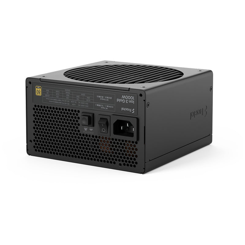Afbeelding laden in galerijviewer, Fractal design ion gold 3 modulaire 1000 watt voeding (zwart, 1x 12v-2x6, 3x pcie)
