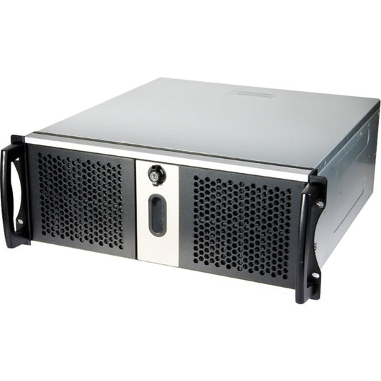 Chenbro rm42300 rack behuizing (zwart zilver | 2x usb-a 3.2 (5 gbit s))