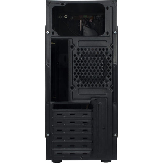Inter-tech b-42 rgb midi tower behuizing (zwart | 3x usb-a | rgb | window)