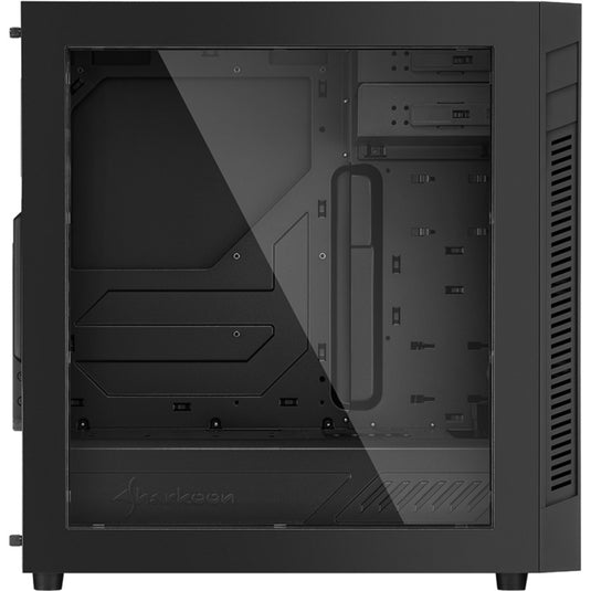 Sharkoon s25-w midi tower behuizing (zwart | 2x usb-a | window)