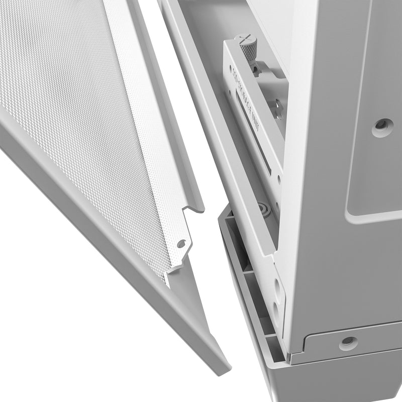 Afbeelding laden in galerijviewer, Antec c8 aluminum midi tower behuizing (wit zilver | 2x usb-a | 1x usb-c | tempered glass)
