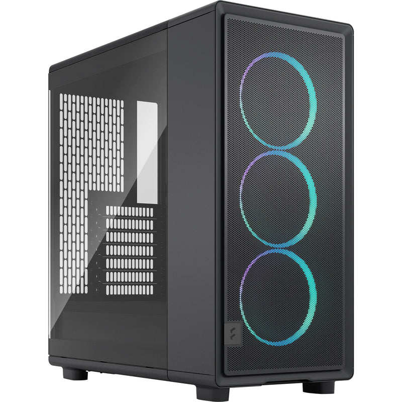 Afbeelding laden in galerijviewer, Fractal design epoch rgb midi tower behuizing (zwart | 2x usb-a | 1x usb-c | rgb | tempered glass)
