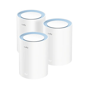 Cudy ac1200 mesh wi-fi system (3-pack) mesh router (wit)