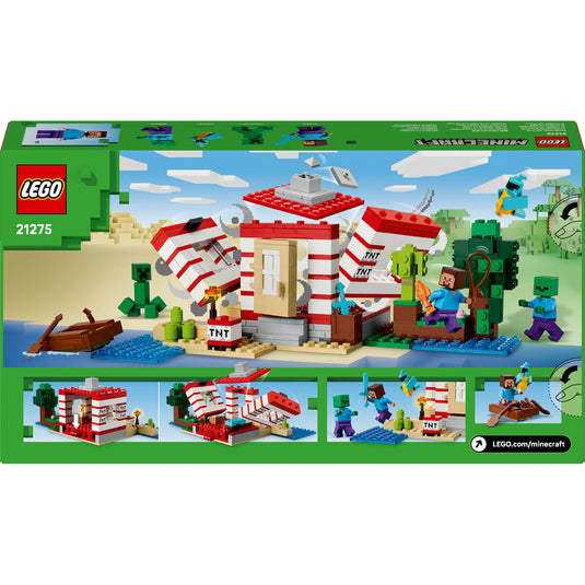Lego minecraft - het tnt junglehuis constructiespeelgoed (21275)