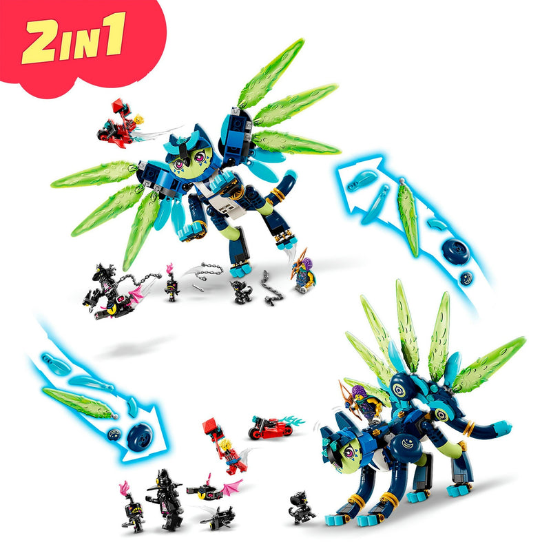 Afbeelding laden in galerijviewer, Lego dreamzzz - zoey en zian de kattenuil constructiespeelgoed (71476)
