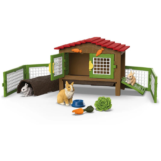 Schleich farm world - konijnenhok speelfiguur (42728)