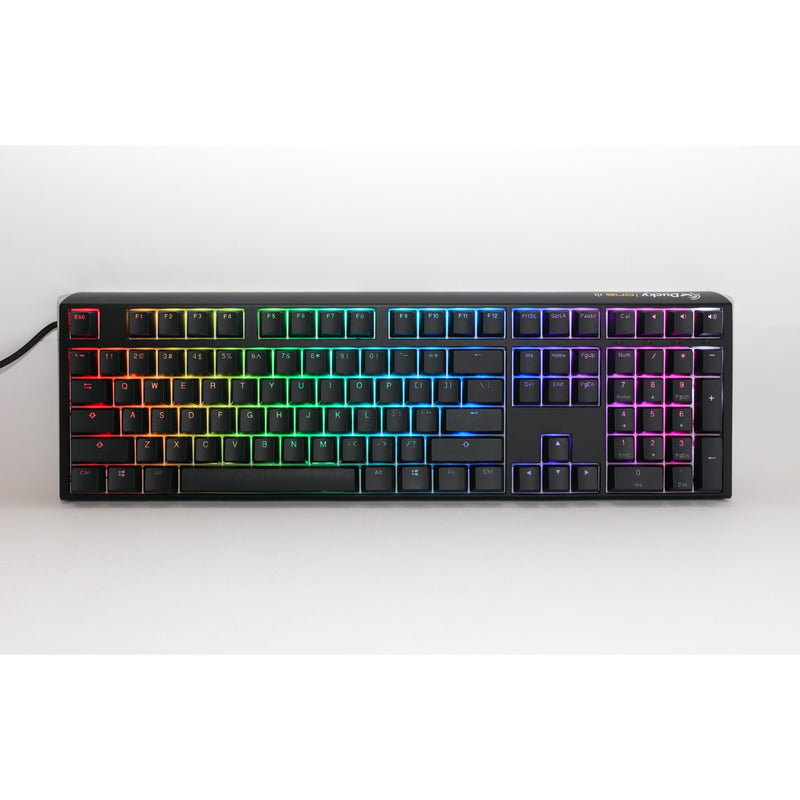 Afbeelding laden in galerijviewer, Ducky one 3 classic rgb mechanisch toetsenbord (zwart, us lay-out (qwerty), cherry mx speed silver, 100%, rgb led, double-shot pbt, hot-swappable, quack mechanics)
