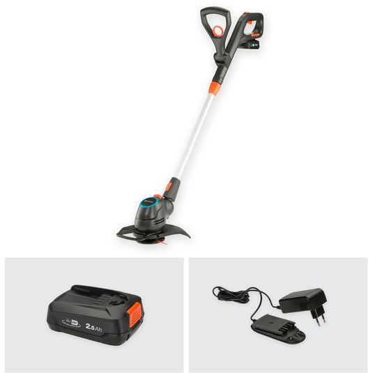 Gardena comfortcut 23 18v p4a set grastrimmer (grijs oranje, 14701-20, accu inbegrepen)