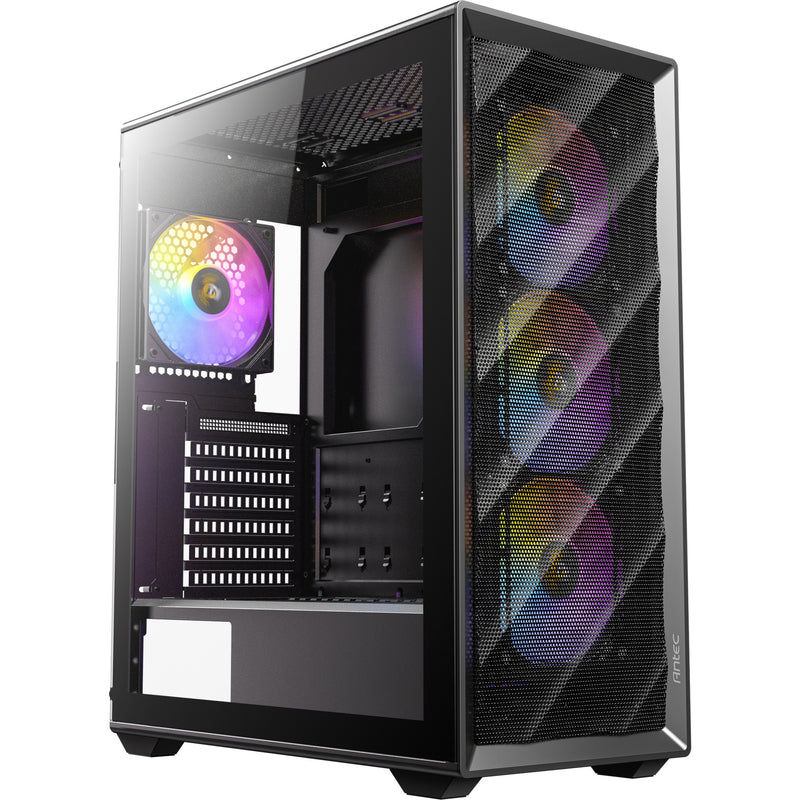 Afbeelding laden in galerijviewer, Antec ax85 argb midi tower behuizing (zwart | 2x usb-a | tempered glass)
