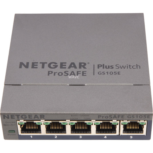 Netgear prosafe gs105e v2 switch (grijs)
