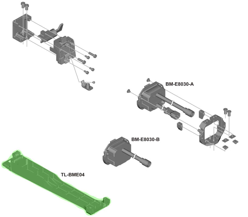 Afbeelding laden in galerijviewer, Shimano tl-bme04 template for steps battery holder bm-e8030 e8031
