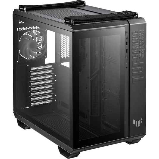 Asus tuf gaming gt502 plus midi tower behuizing (zwart | 2x usb-a | 1x usb-c | tempered glass)