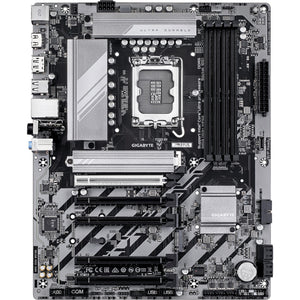 Gigabyte b860 ds3h wifi6e socket 1851 moederbord (zilver zwart, raid, 2.5gb-lan, wi-fi 6e, bt, sound, atx)