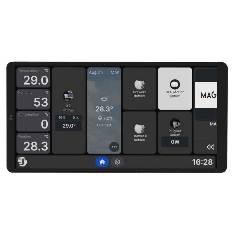 Afbeelding laden in galerijviewer, Shelly wall display x2i bedieningspaneel (zwart, touchscreen, wi-fi 6, bluetooth 5.4)
