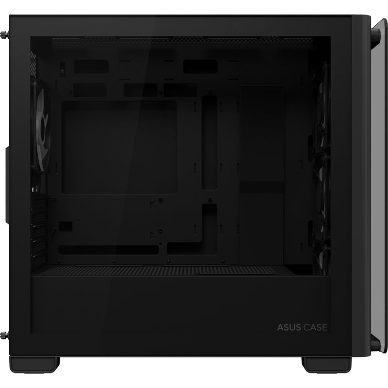 Afbeelding laden in galerijviewer, Asus a23 plus mini tower behuizing (zwart | 2x usb-a | 1x usb-c | rgb | tempered glass)

