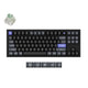 Keychron q3 he 8k magnetic switch keyboard (zwart, us lay-out (qwerty), ultra-fast lime, 80% (tkl), rgb, hot swap, 8k)