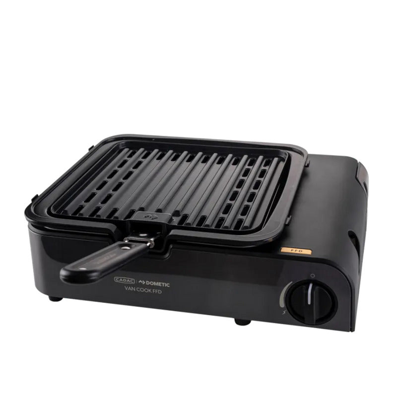 Afbeelding laden in galerijviewer, Cadac van cook bbq plate grillplaat (zwart, 23,3 x 23,1 cm)
