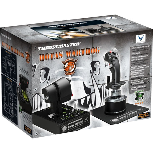 Thrustmaster hotas warthog joystick en throttle gaming hotas (zwart zilver, pc)