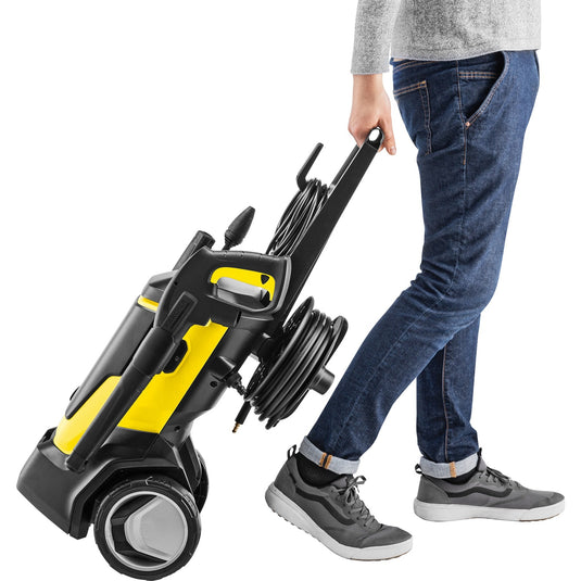 Kärcher k 7 wcm premium hogedrukreiniger (geel zwart, met vuilfrees en slanghaspel)