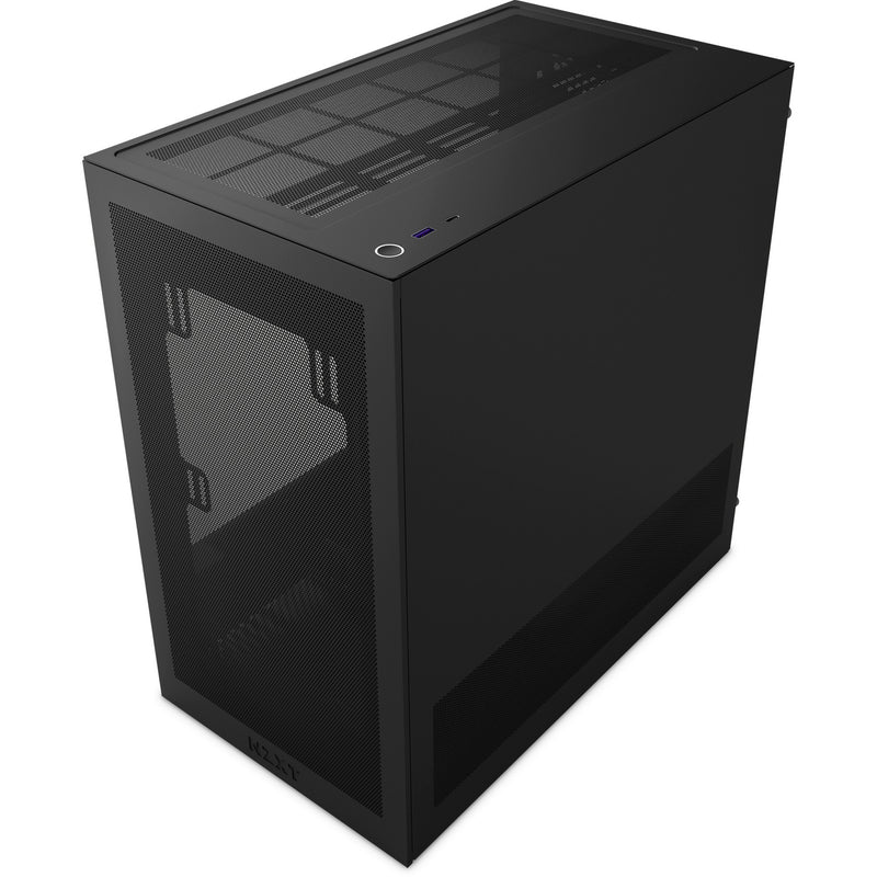 Afbeelding laden in galerijviewer, Nzxt h3 flow midi tower behuizing (zwart (mat) | 1x usb-a | 1x usb-c | tempered glass)
