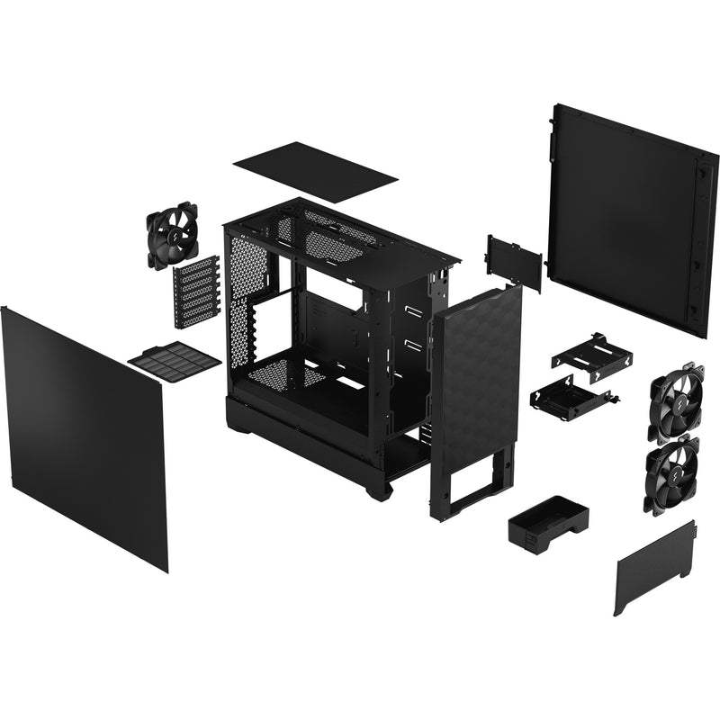 Afbeelding laden in galerijviewer, Fractal design pop air midi tower behuizing (zwart | 2x usb-a)
