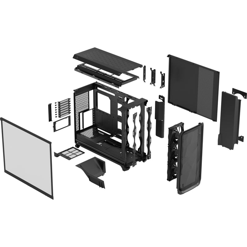 Afbeelding laden in galerijviewer, Fractal design meshify 3 xl big tower behuizing (zwart | 2x usb-a | 1x usb-c | tempered glass)
